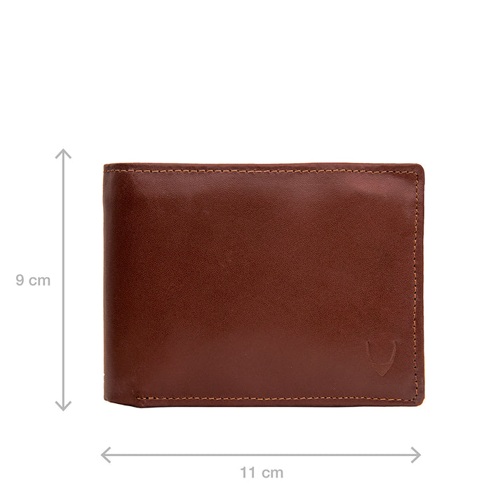 L103 N  Tan Leather Bi-Fold Wallet