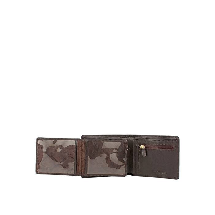 L105 N  Brown Leather Bi-Fold Wallet