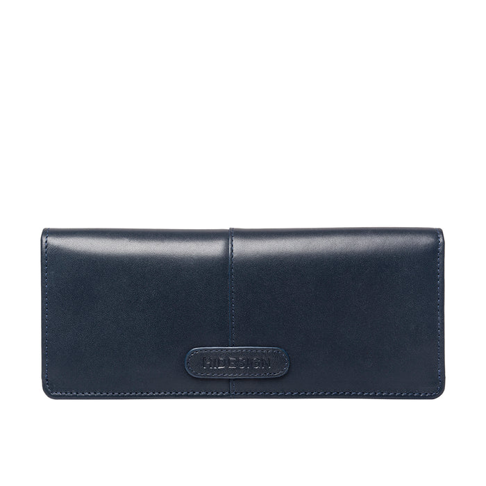 La Marais W2  Blue Leather Bi-Fold Wallet
