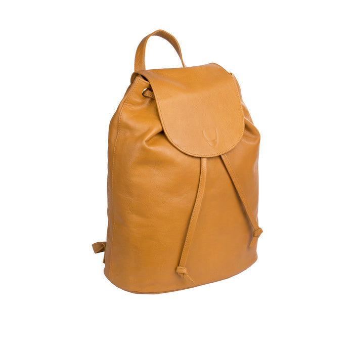 Leah 02 Brown Leather Backpack