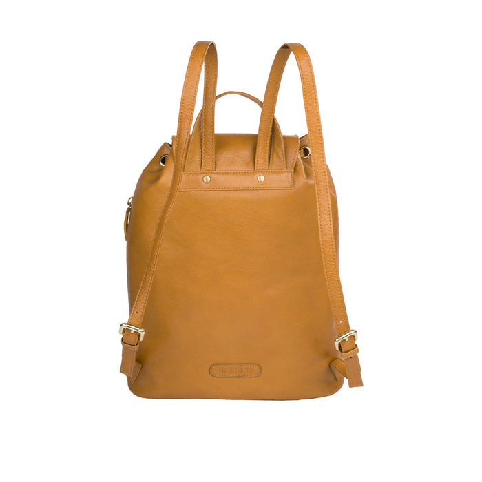 Leah 02 Brown Leather Backpack