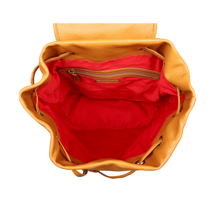 Leah Brown Leather Backpack