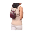 Lilac 01 Sb Purple Leather Backpack