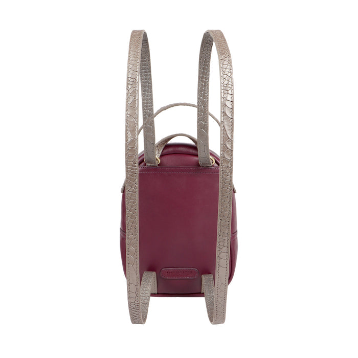 Lilac 01 Sb Purple Leather Backpack
