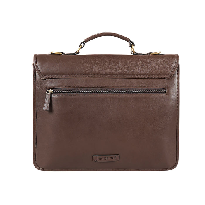 Lucca Brown Leather  Briefcase