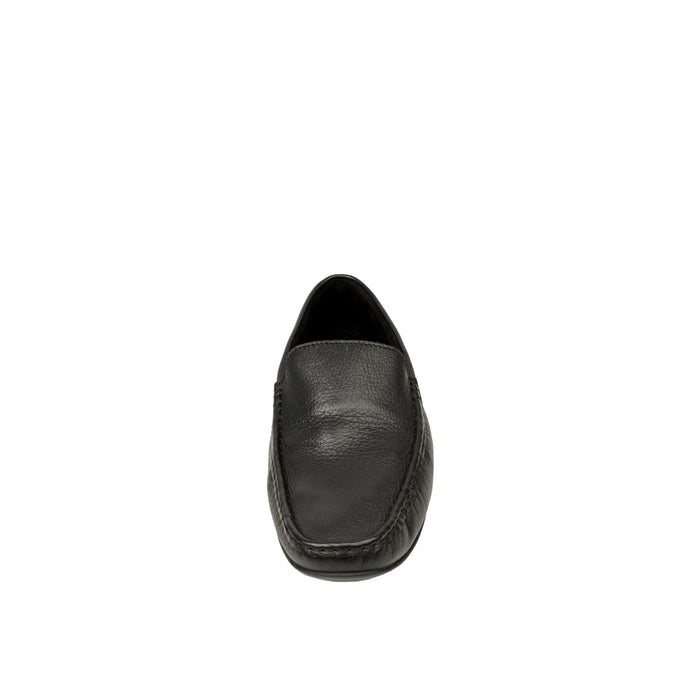 Malbec Men's Black Leather Slip On
