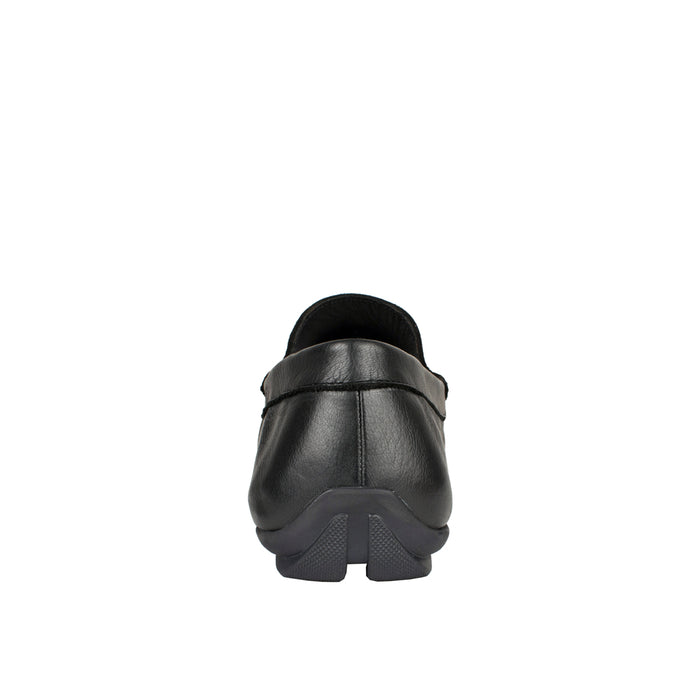 Malbec Men's Black Leather Slip On