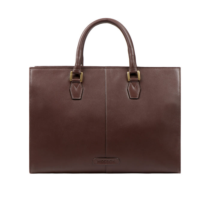 Mantra 02 Brown Leather Laptop Bag