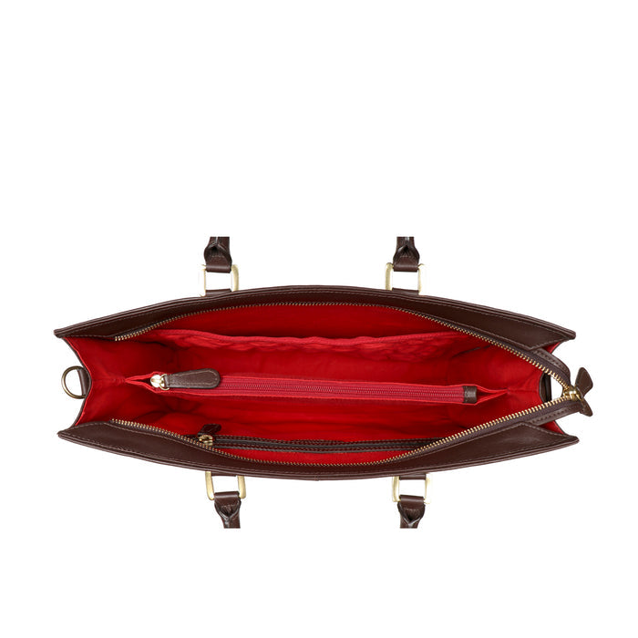 Mantra 02 Brown Leather Laptop Bag