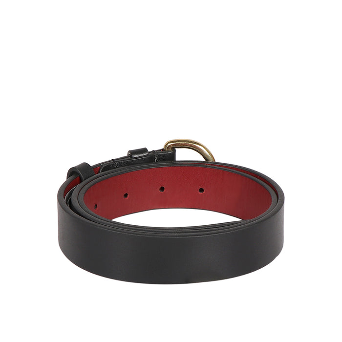 Mariko Women's Black Non Reversible Leather Belt