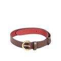Mariko Women's Brown Non Reversible Leather Belt