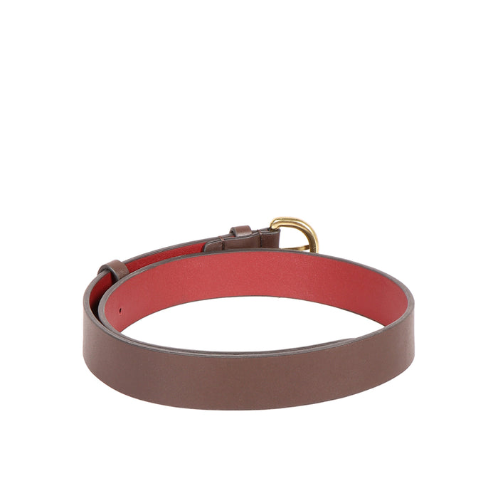 Mariko Women's Brown Non Reversible Leather Belt