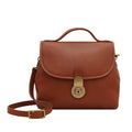 Marina Brown Leather Satchel