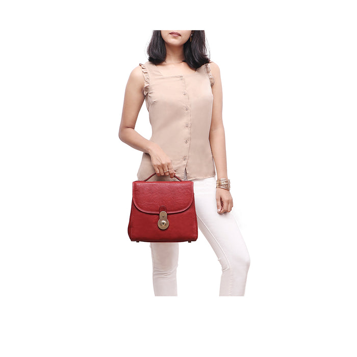 Marina Marsala Leather Satchel