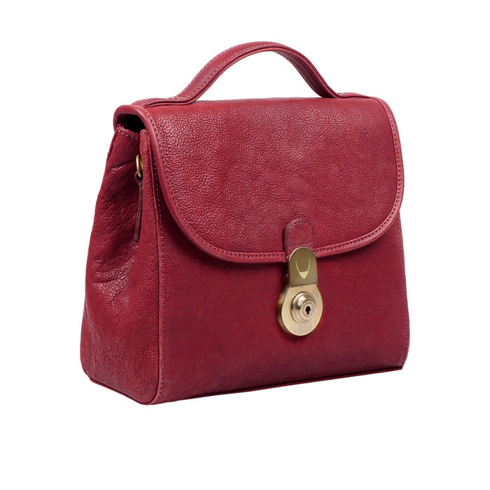Marina Marsala Leather Satchel