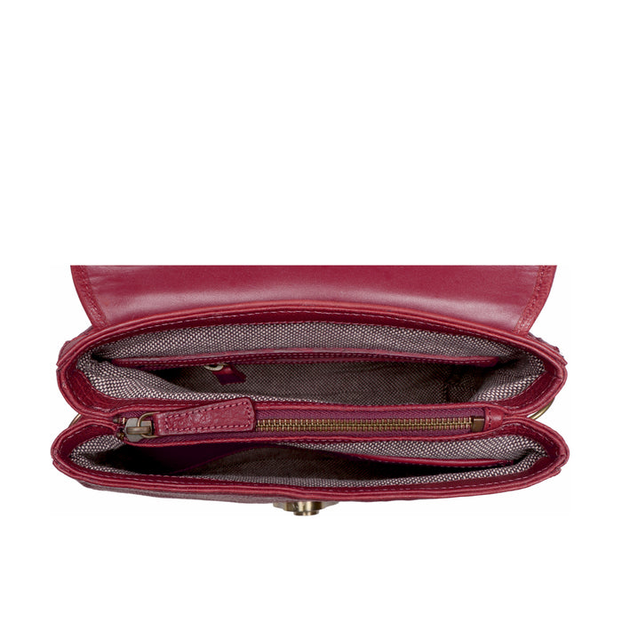 Marina Marsala Leather Satchel