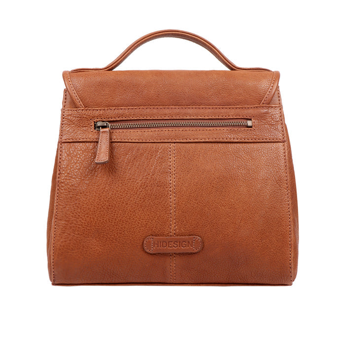 Marina Tan Leather Satchel