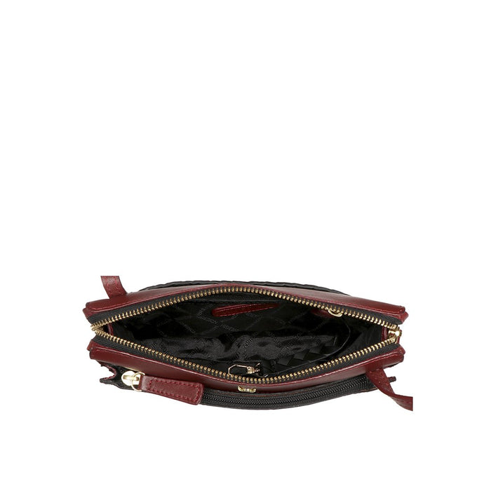 Marty W2 Black Leather Sling Wallet