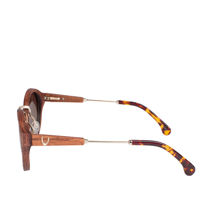 Masai Women's Brown Round Sunglasses