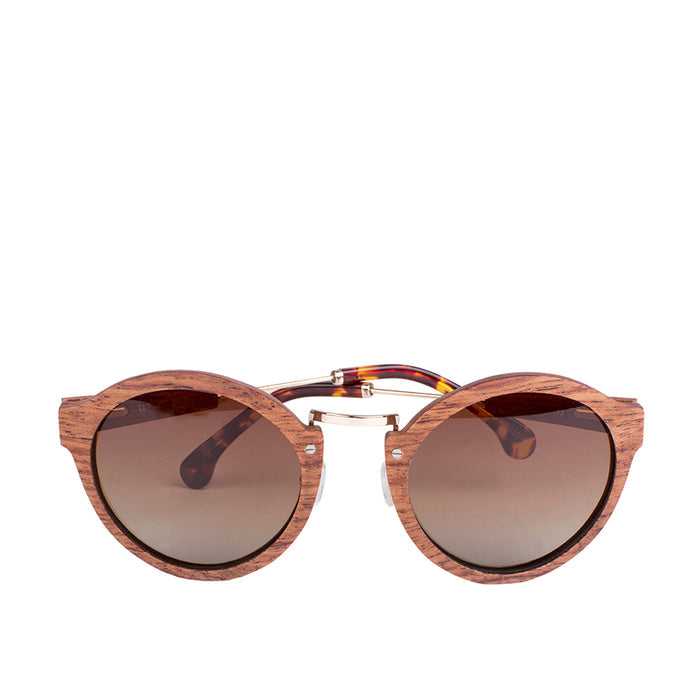 Masai Women's Brown Round Sunglasses