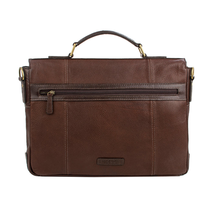 Merlin 02 Brown Leather  Briefcase
