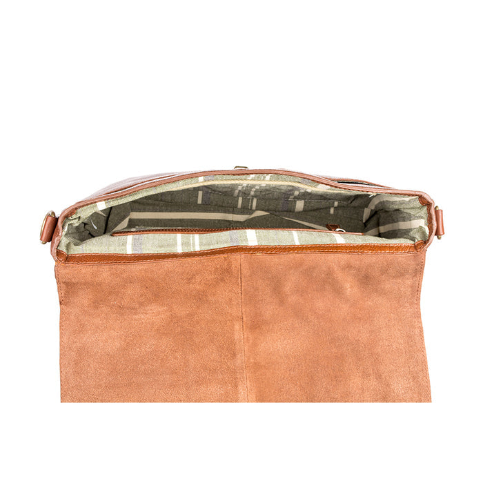 Merlin 03 Tan Leather  Briefcase