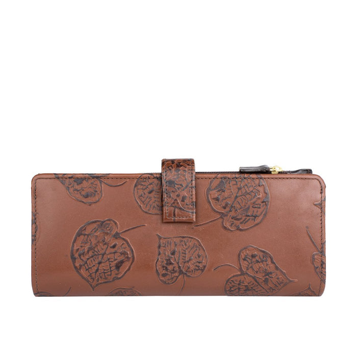 Meryl W3  Tan Leather Bi-Fold Wallet