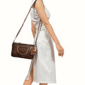 Mimosa 03 Brown Leather Satchel