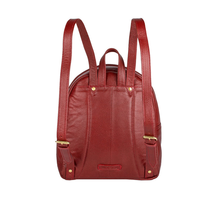 Miranda Red Leather Backpack