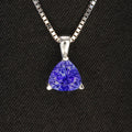 Trilliant Tanzanite Pendant .81 Carat
