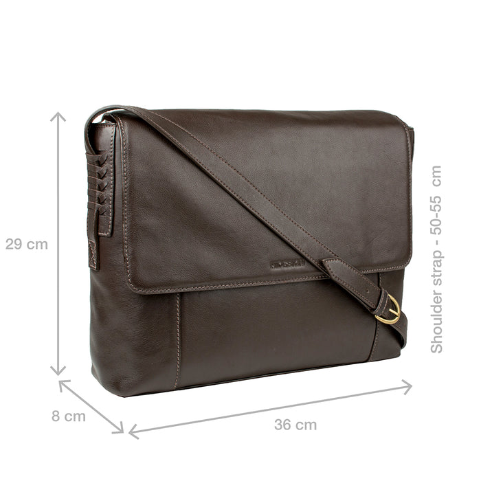 Nicholson 01 Brown Leather  Messenger Bag