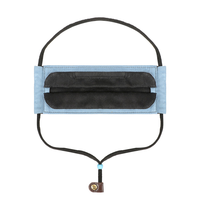 Ninja Blue Leather Face Mask