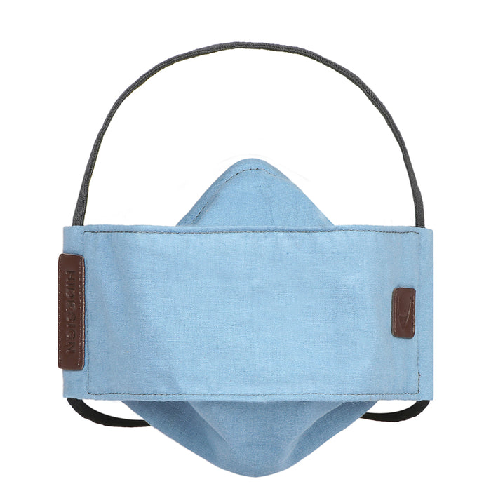 Ninja Combo-Blue Blue Leather Face Mask