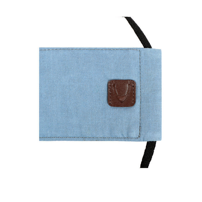 Ninja Combo-Blue Blue Leather Face Mask