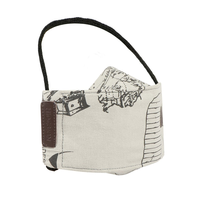 Ninja Combo-Ceme Grey Leather Face Mask