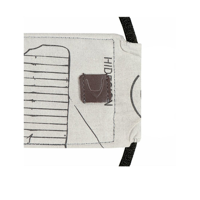 Ninja Combo-Ceme Grey Leather Face Mask
