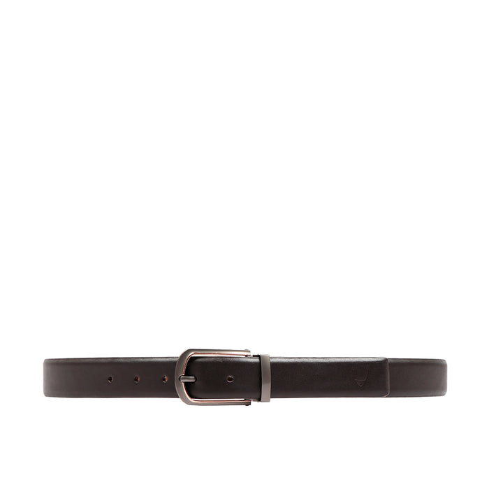 Olivier Men's Black Non Reversible Leather Belt