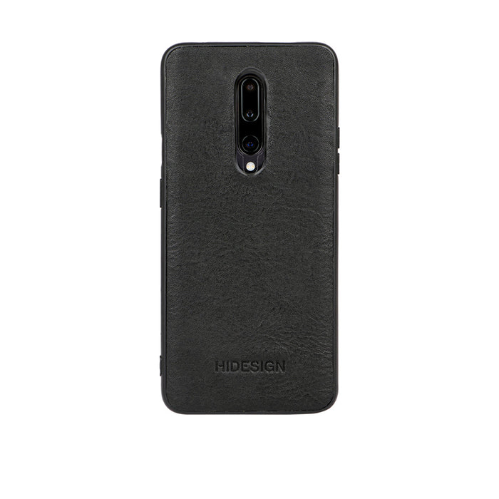 One Plus 7 Pro Black Leather Mobile Case