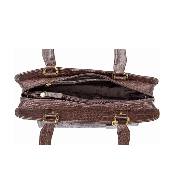 Orsay 03 Brown Leather Tote Bag