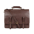Parma Brown Leather  Briefcase