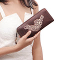 Pearl Hart W1  Brown Leather Zip Around Wallet