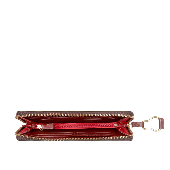 Pearl Hart W1  Brown Leather Zip Around Wallet