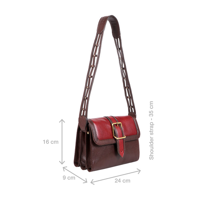 Phoenix 01 Brown Leather Shoulder Bag