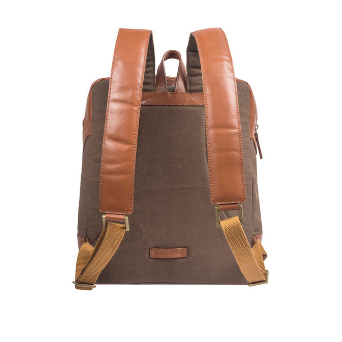 Plato 03 Tan Canvas Backpack
