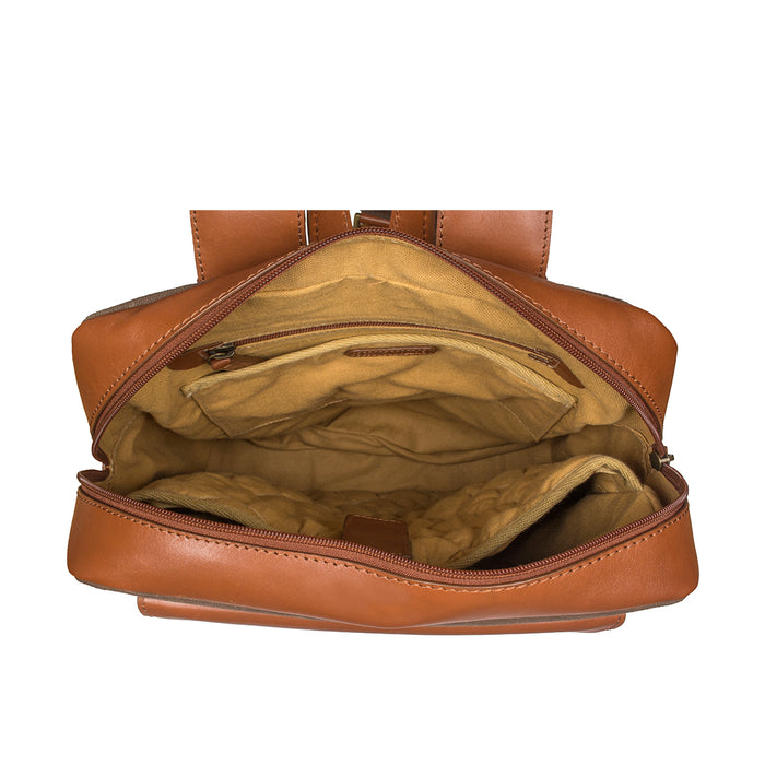 Plato 03 Tan Canvas Backpack