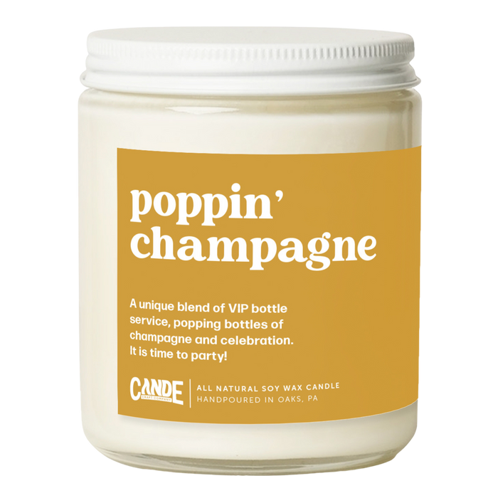 Poppin Champagne Candle
