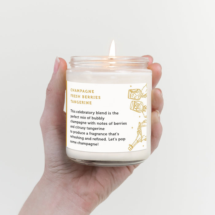 Poppin Champagne Candle Candles CE Craft