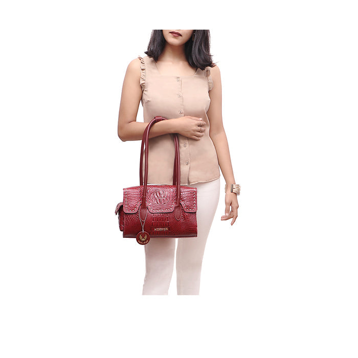 Punk 02 Marsala Leather Shoulder Bag