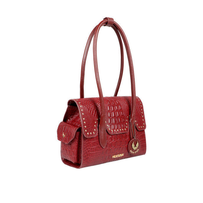 Punk 02 Marsala Leather Shoulder Bag