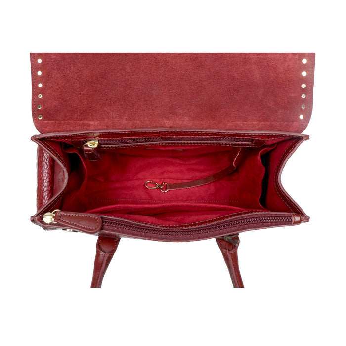 Punk 02 Marsala Leather Shoulder Bag